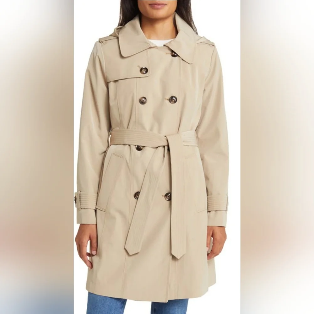 LONDON FOG Double-breasted Trench Coat With Removable. Sz. XL.‎ NWT